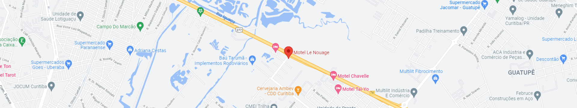 Mapa do Motel Le Nouage